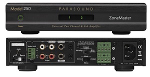 Parasound Zonemaster 250 - Universal 2 Channel 4 Speaker & Sub Amp