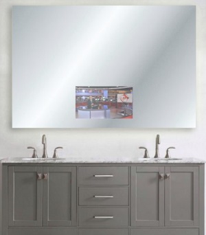 PictureFrame.TV  - Bathroom Mirror TV Vanity twin