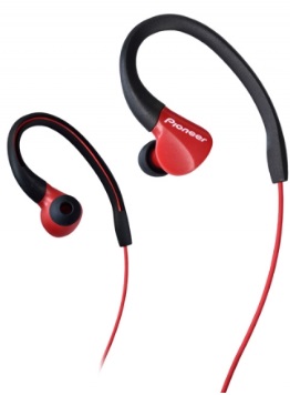 Pioneer SE-E3-R (SEE3R) Sports Earphones Black & Red