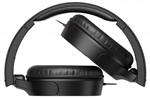 Pioneer SE-MJ722T-K (SEMJ722TK) Headphones Black folded