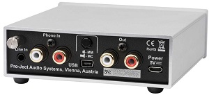 Pro-Ject A/D Phono Box S2 rear