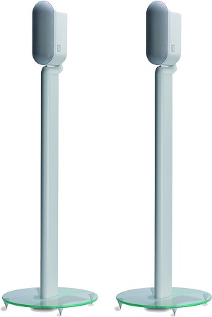 Q Acoustics 7000ST Speaker Stands with speaker - white