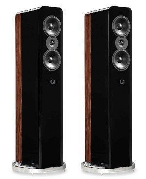 Q Acoustics Concept 500 Floorstanding Speakers Black & Rosewood