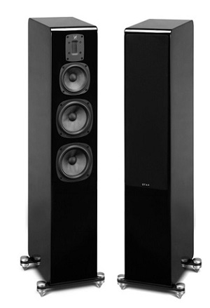 Quad S-5 (S5) 3 way Floorstanding Speakers Piano Black