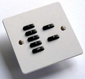 Rako WCM-070 (WCM070) 7 Button Module Electronics White