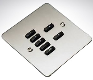 Rako WCM-070 (WCM070) 7 Button Module Electronics stainless Steel