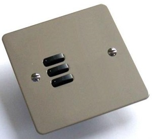 Rako WVF-030 (WVF030) - 3 Button Flat Faceplates for WCM-030 Brushed Stainless Steel