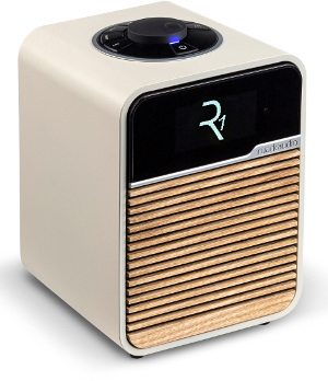 Ruark R1 MK4 Radio - Light Cream lacquer with Ash grille