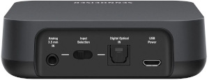 Sennheiser BT T100 (BTT100) Bluetooth Audio Transmitter - rear connectivity