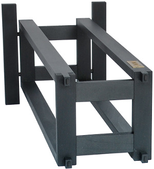 TonTr�ger Speaker Stand for Harbeth P3 Loudspeaker showing logo, extended tenons and ToneBed