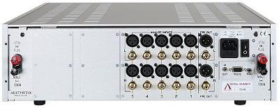 Aesthetix Saturn Series: Mimas Integrated Amplifier - Rear Connection panel