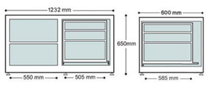 Audio-Cabinet Tamara Dimensions