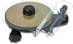 AVID Ingenium Plug&Play Turntable with an AVID Ingenium flat dust cover, available separately. 