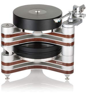 Clearaudio Master Innovation - Silver / Wood and Clear Platter