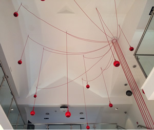 Elipson Sound Tree installed in our showroom - 12 fruits (speakers)