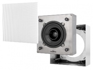 Garvan SNW12M On-wall Marine Outdoor Speaker - Exploded picture showing, speaker, cabinet and grille 