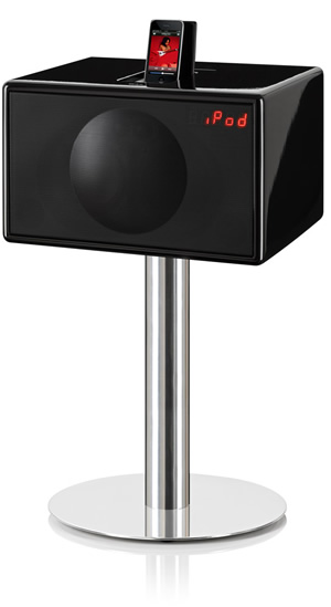 Geneva Model L in Black on Floor Stand