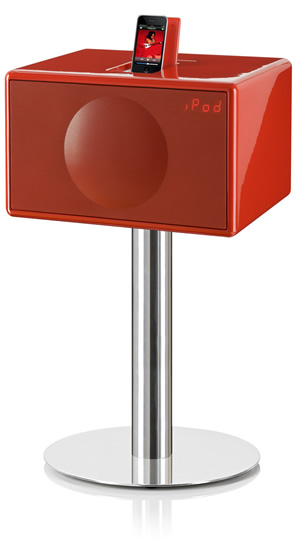 Geneva Model L in Red with Floor Stand