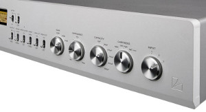 Luxman EQ-500 (EQ500) Phono Stage - Front panel controls close-up