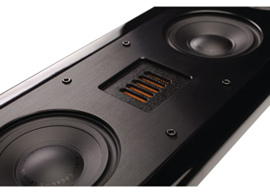 Martin Logan Motion SLM Loudspeaker showing a close up of the advanced resolution Folded Motion™ tweeter