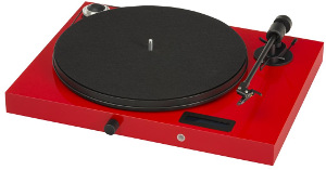 Pro-Ject Juke Box E all in one turntable - Red Gloss