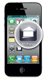 RTI RTiPanel App icon showing on an iPhone
