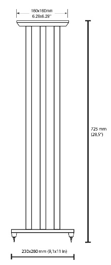 solidsteel NS-7 (NS7) Hi-fi Speaker Stands