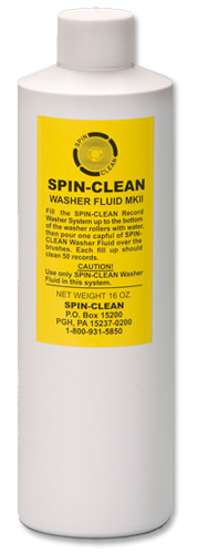 Spin Clean Washer Fluid 16Oz. size bottle