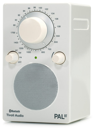 Tivoli Audio PAL BT Bluetooth Wireless Portable Radio - High Gloss White / White